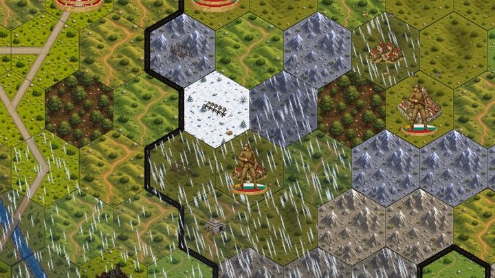 Búnkeres y alambradas bajo la lluvia y la nieve